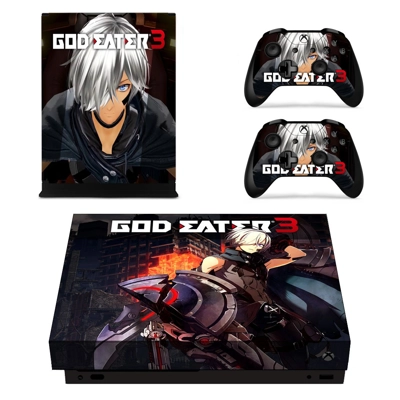 God Eater 3 decal skin for Xbox one X Console and 2 Contro.. God Eater 3 decal skin for Xbox one X Console and 2 Contro..