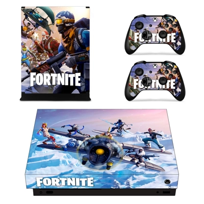 Fortnite decal skin for Xbox one X Console and 2 Controllers
