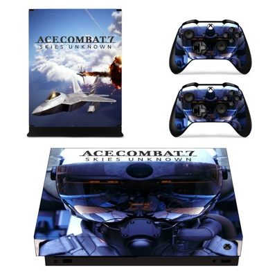 ACE Combat 7 decal skin for Xbox one X Console and 2 Contr.. ACE Combat 7 decal skin for Xbox one X Console and 2 Contr..