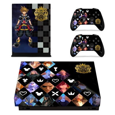 Kingdom Hearts 3 decal skin for Xbox one X Console and 2 C.. Kingdom Hearts 3 decal skin for Xbox one X Console and 2 C..