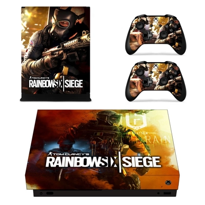 Rainbow Six Siege decal skin for Xbox one X Console and 2 .. Rainbow Six Siege decal skin for Xbox one X Console and 2 ..