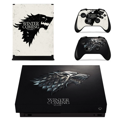 Game of Thrones decal skin for Xbox one X Console and 2 Controllers