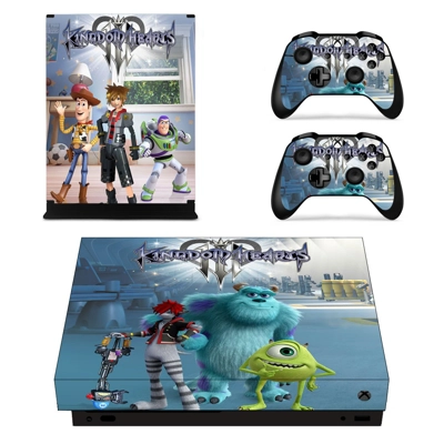 Kingdom Hearts 3 decal skin for Xbox one X Console and 2 C.. Kingdom Hearts 3 decal skin for Xbox one X Console and 2 C..
