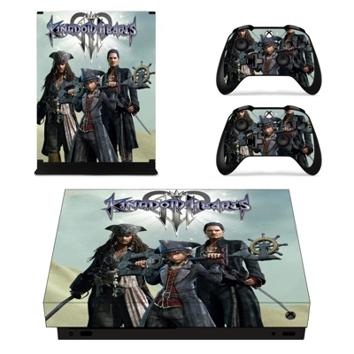 Kingdom Hearts 3 decal skin for Xbox one X Console and 2 C.. Kingdom Hearts 3 decal skin for Xbox one X Console and 2 C..