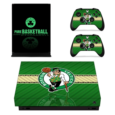 Boston Celtics decal skin for Xbox one X Console and 2 Controllers