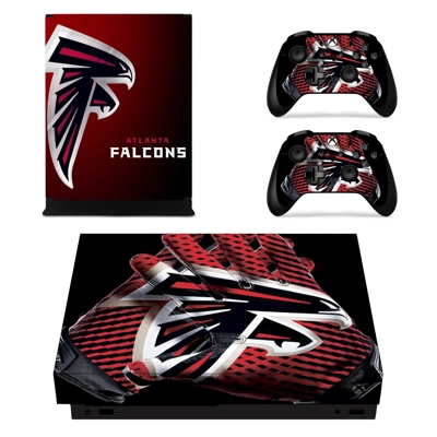 Atlanta Falcons decal skin for Xbox one X Console and 2 Controllers