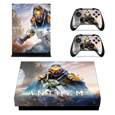 Anthem decal skin for Xbox one X Console and 2 Controllers Anthem decal skin for Xbox one X Console and 2 Controllers