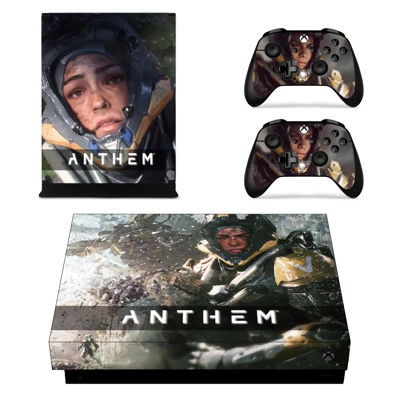 Anthem decal skin for Xbox one X Console and 2 Controllers Anthem decal skin for Xbox one X Console and 2 Controllers
