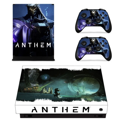 Anthem decal skin for Xbox one X Console and 2 Controllers Anthem decal skin for Xbox one X Console and 2 Controllers
