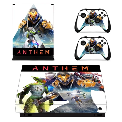 Anthem decal skin for Xbox one X Console and 2 Controllers Anthem decal skin for Xbox one X Console and 2 Controllers