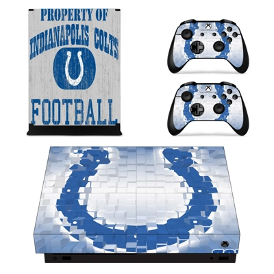 Indianapolis colts decal skin for Xbox one X Console and 2.. Indianapolis colts decal skin for Xbox one X Console and 2..