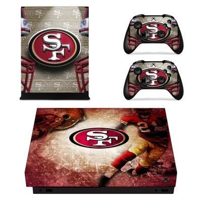 San Francisco 49ers decal skin for Xbox one X Console and .. San Francisco 49ers decal skin for Xbox one X Console and ..