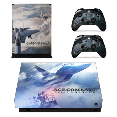 ACE Combat 7 decal skin for Xbox one X Console and 2 Controllers