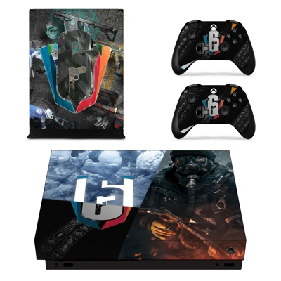 Rainbow Six Siege decal skin for Xbox one X Console and 2 .. Rainbow Six Siege decal skin for Xbox one X Console and 2 ..