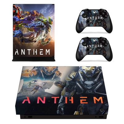Anthem decal skin for Xbox one X Console and 2 Controllers Anthem decal skin for Xbox one X Console and 2 Controllers