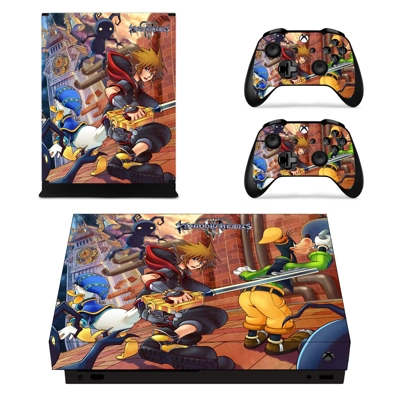 Kingdom Hearts 3 decal skin for Xbox one X Console and 2 C.. Kingdom Hearts 3 decal skin for Xbox one X Console and 2 C..