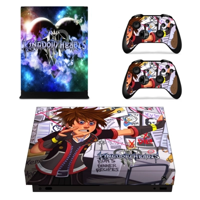 Kingdom Hearts 3 decal skin for Xbox one X Console and 2 C.. Kingdom Hearts 3 decal skin for Xbox one X Console and 2 C..