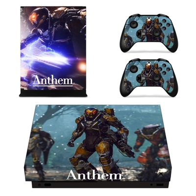 Anthem decal skin for Xbox one X Console and 2 Controllers Anthem decal skin for Xbox one X Console and 2 Controllers