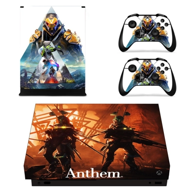 Anthem decal skin for Xbox one X Console and 2 Controllers Anthem decal skin for Xbox one X Console and 2 Controllers