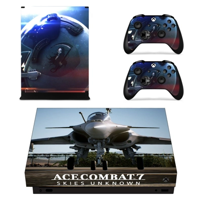 ACE Combat 7 decal skin for Xbox one X Console and 2 Contr.. ACE Combat 7 decal skin for Xbox one X Console and 2 Contr..