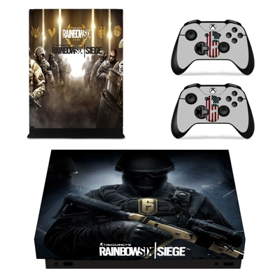 Rainbow Six Siege decal skin for Xbox one X Console and 2 .. Rainbow Six Siege decal skin for Xbox one X Console and 2 ..
