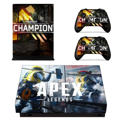 Apex Legends decal skin for Xbox one X Console and 2 Contr.. Apex Legends decal skin for Xbox one X Console and 2 Contr..