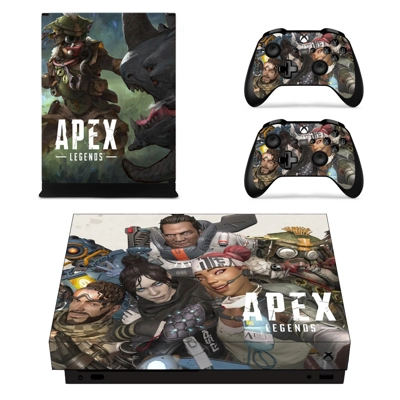 Apex Legends decal skin for Xbox one X Console and 2 Contr.. Apex Legends decal skin for Xbox one X Console and 2 Contr..