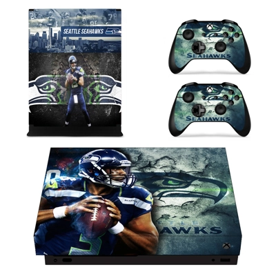 Seattle Seahawks decal skin for Xbox one X Console and 2 C.. Seattle Seahawks decal skin for Xbox one X Console and 2 C..