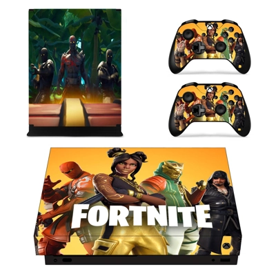 Fortnite decal skin for Xbox one X Console and 2 Controllers Fortnite decal skin for Xbox one X Console and 2 Controllers