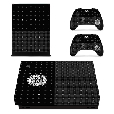 Kingdom Hearts 3 decal skin for Xbox one X Console and 2 Controllers