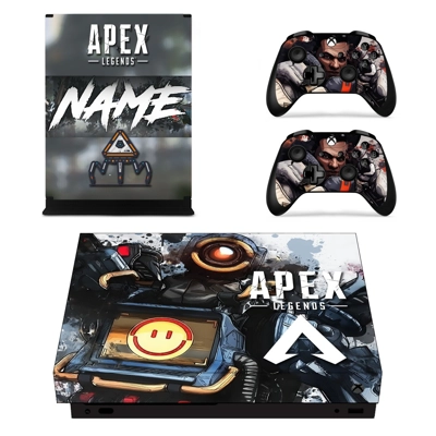 Apex Legends decal skin for Xbox one X Console and 2 Contr.. Apex Legends decal skin for Xbox one X Console and 2 Contr..