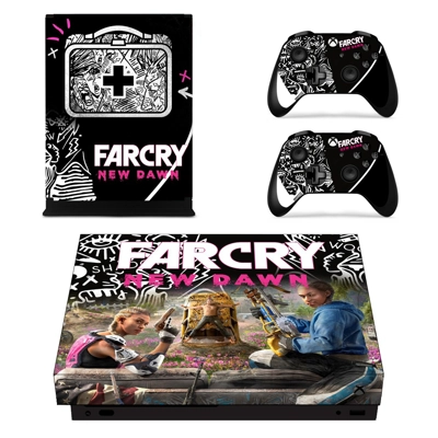 Far Cry New Dawn decal skin for Xbox one X Console and 2 Controllers