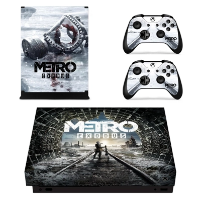 Metro Exodus decal skin for Xbox one X Console and 2 Contr.. Metro Exodus decal skin for Xbox one X Console and 2 Contr..