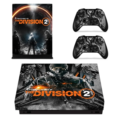 The Division 2 decal skin for Xbox one X Console and 2 Con.. The Division 2 decal skin for Xbox one X Console and 2 Con..