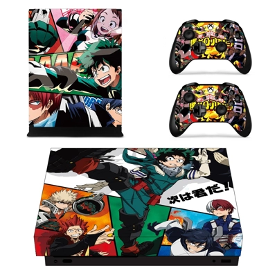 My Hero Academia decal skin for Xbox one X Console and 2 Controllers