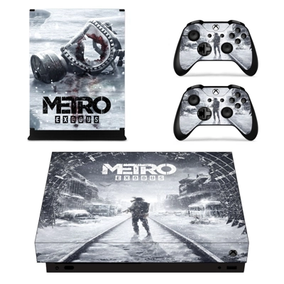 Metro Exodus decal skin for Xbox one X Console and 2 Contr.. Metro Exodus decal skin for Xbox one X Console and 2 Contr..