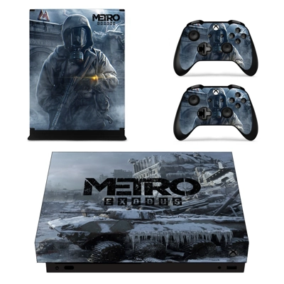 Metro Exodus decal skin for Xbox one X Console and 2 Contr.. Metro Exodus decal skin for Xbox one X Console and 2 Contr..