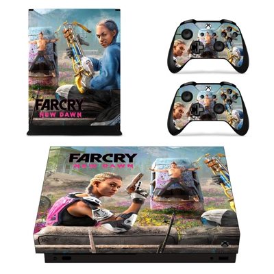 Far Cry New Dawn decal skin for Xbox one X Console and 2 Controllers