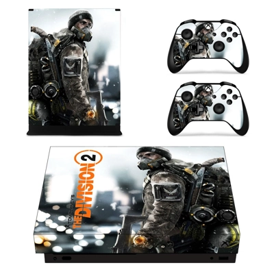 The Division 2 decal skin for Xbox one X Console and 2 Controllers
