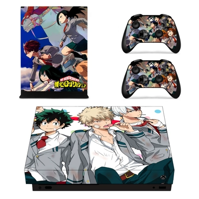 My Hero Academia decal skin for Xbox one X Console and 2 Controllers