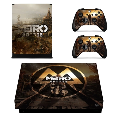 Metro Exodus decal skin for Xbox one X Console and 2 Contr.. Metro Exodus decal skin for Xbox one X Console and 2 Contr..