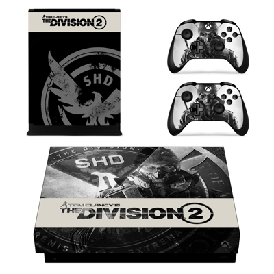 The Division 2 decal skin for Xbox one X Console and 2 Con.. The Division 2 decal skin for Xbox one X Console and 2 Con..