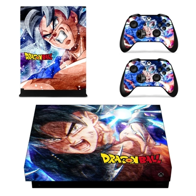 Dragon Ball decal skin for Xbox one X Console and 2 Controllers