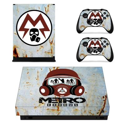 Metro Exodus decal skin for Xbox one X Console and 2 Contr.. Metro Exodus decal skin for Xbox one X Console and 2 Contr..