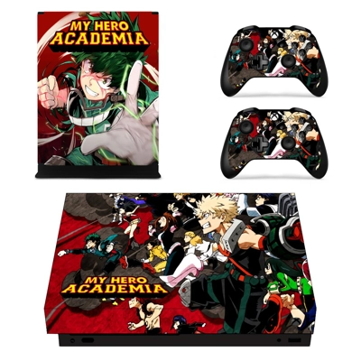 My Hero Academia decal skin for Xbox one X Console and 2 Controllers