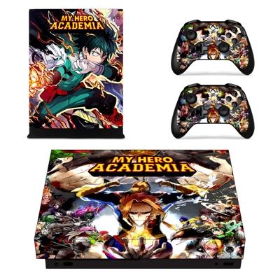 My Hero Academia decal skin for Xbox one X Console and 2 Controllers