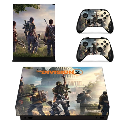The Division 2 decal skin for Xbox one X Console and 2 Con.. The Division 2 decal skin for Xbox one X Console and 2 Con..