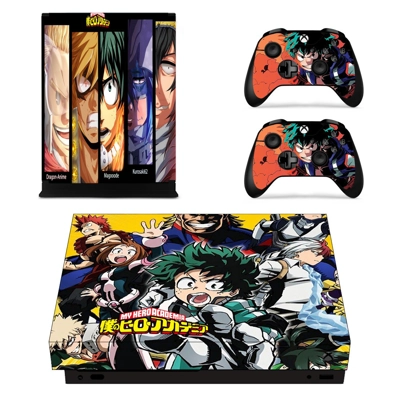 My Hero Academia decal skin for Xbox one X Console and 2 Controllers