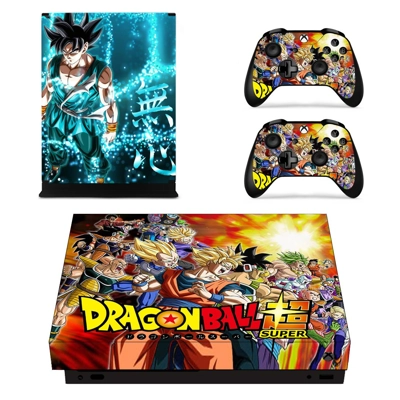 Dragon Ball decal skin for Xbox one X Console and 2 Controllers
