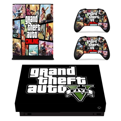 Grand theft Auto 5 decal skin for Xbox one X Console and 2.. Grand theft Auto 5 decal skin for Xbox one X Console and 2..